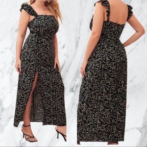 🆕 FLORAL RUFFLE SLEEVE DRESS